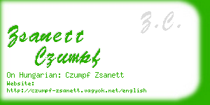 zsanett czumpf business card